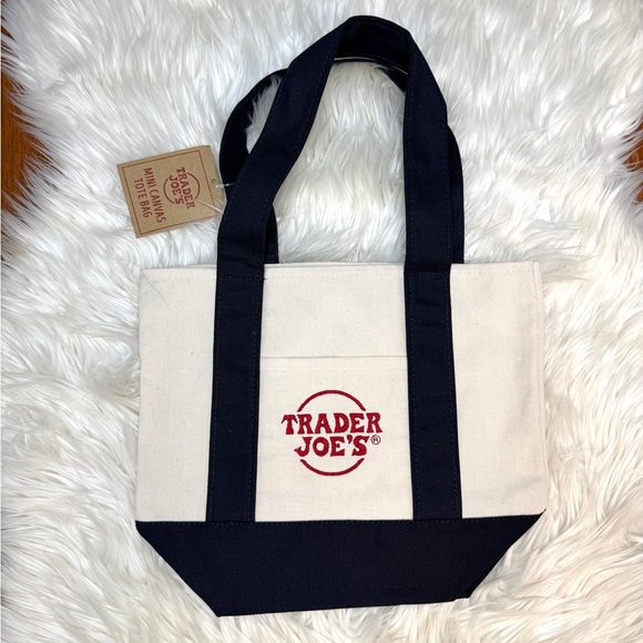 Trader Joe’s Mini Canvas Tote Bag – Limited Edition Grocery Totes - Picture 5 of 5